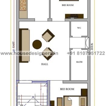 20x45 ft home plan