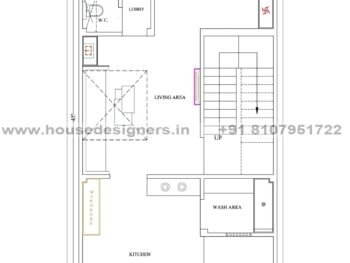 20×45 ft house plan