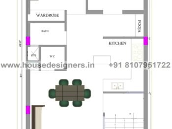 21×60 ft house map