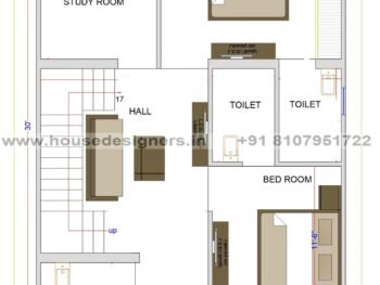 24×34 ft house plan