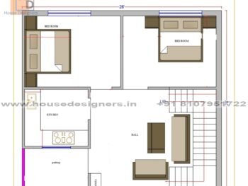 28×26 ft house plan