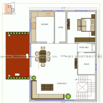 31×42 ft house plan