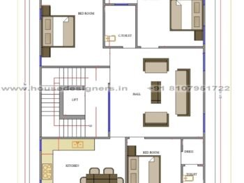 34×54 ft house plan