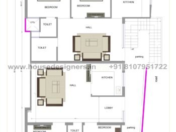 36×53 ft house plan