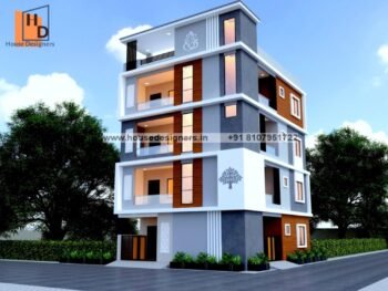 4 floor building elevation design