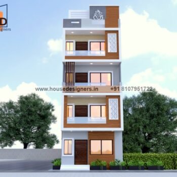 4 floor normal house front elevation
