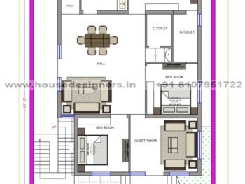 40×67 ft floor plan