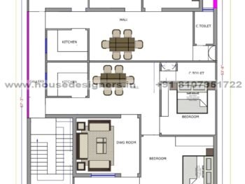 40×67 ft house plan