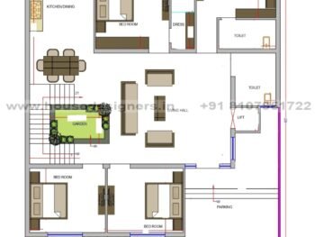 43×60 ft floor plan