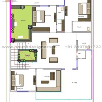 43×60 ft house plan