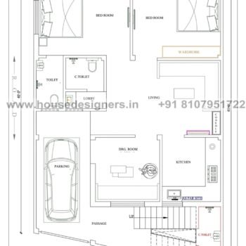 48×46 ft house plan