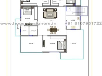 59×85 ft house plan