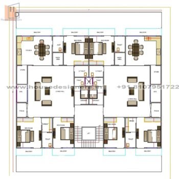 71×78 ft house plan