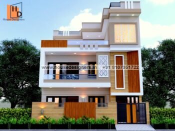 Duplex modern elevation design