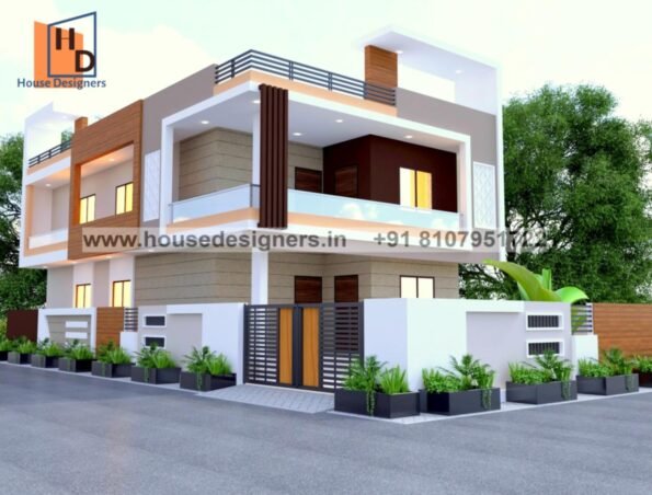 G+1 low cost normal house front elevation designs