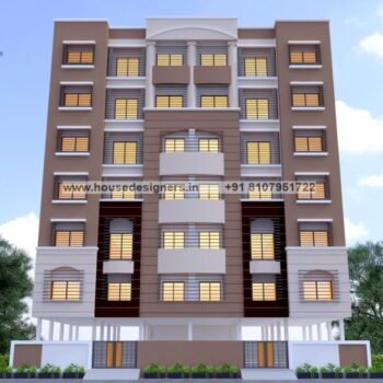 apartment for multi story building elevation design