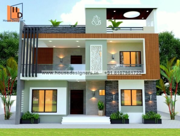 elevation tiles design for duplex home
