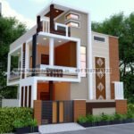 exterior jali design for double floor elevation
