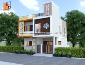 Modern house elevation balcony design with decorative jali panel