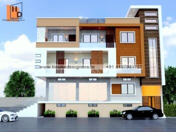 house elevation designs for 3 floor