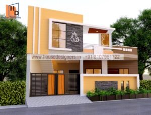 single floor modern touch 3d elevation