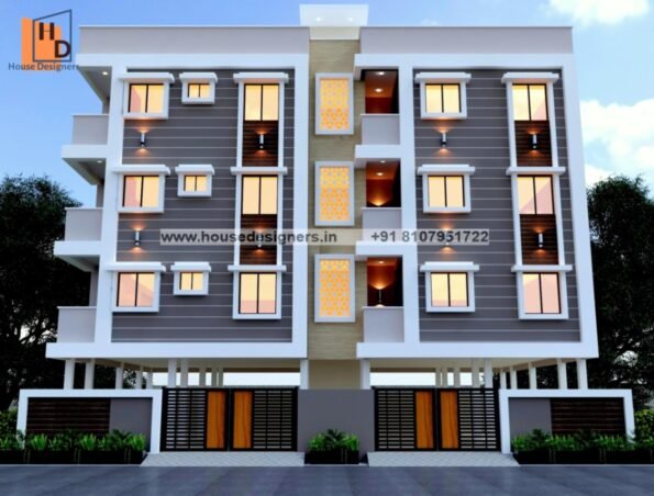 modern apartment elevation design
