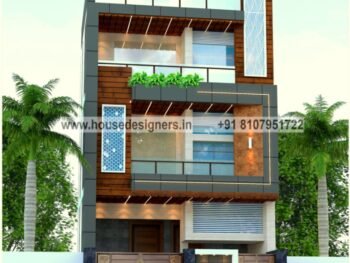 modern g+2 elevation design