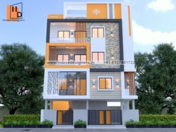 modern g+3 elevation design