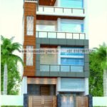 residential building 3 floor house elevation designs