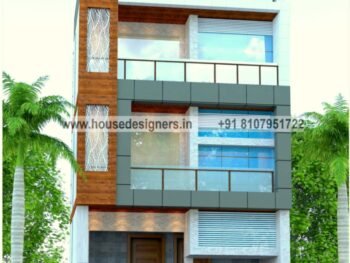 residential building 3 floor house elevation designs