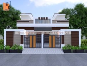 Modern 3D Front Elevation Design for a Single Floor Home