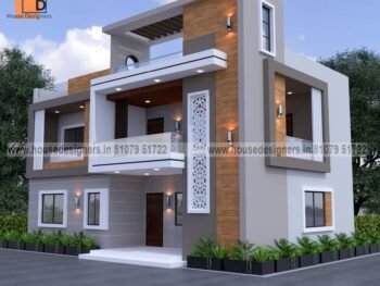 Two story simple house front design