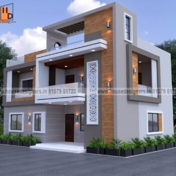 Two story simple house front design