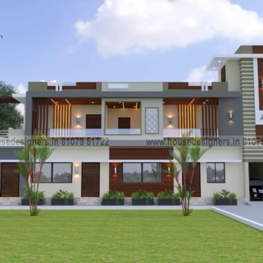 Perfect color combination house for double story