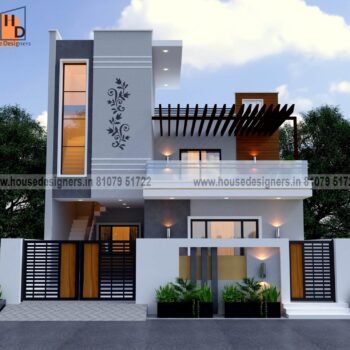 best image of double floor outdoor house design with rafter design, cnc