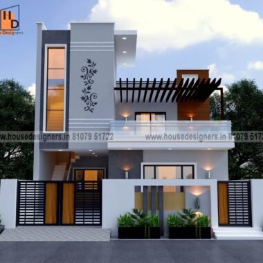 House front elevation design with elegant outdoor look