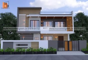 3D exterior design for modern concept home