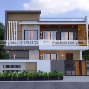 3D exterior design for modern concept home