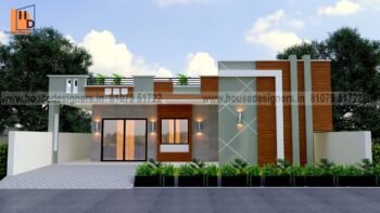 Modern Single Floor 3D Elevation Design for Indian Homes