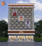 front elevation design for showroom