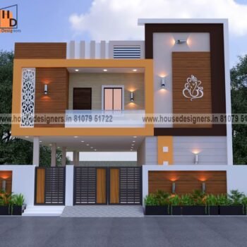 best image of home outdoor colour design with orange anjd light creme color theme