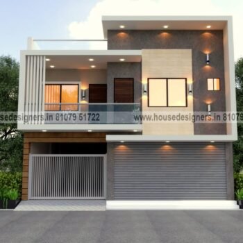 exterior image house elevation design 2 floor with white and gray color