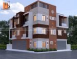 house front elevation g+2 design