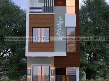 exterior image for small home front elevation design 2 floor with wooden tiles, modern pergola