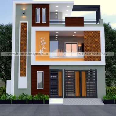 Contemporary architectural style house for 2 floor elevation