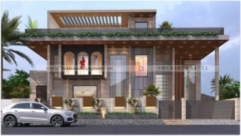 Best bungalow design for modern two floor house elevation