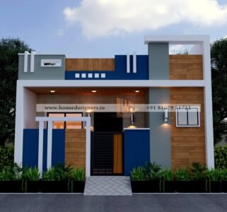 Front Elevation Design for a Compact Single-Floor Home