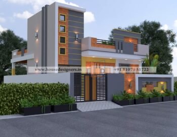 Modern 3D Elevation Design with Brick Texture for Stylish Urban Homes