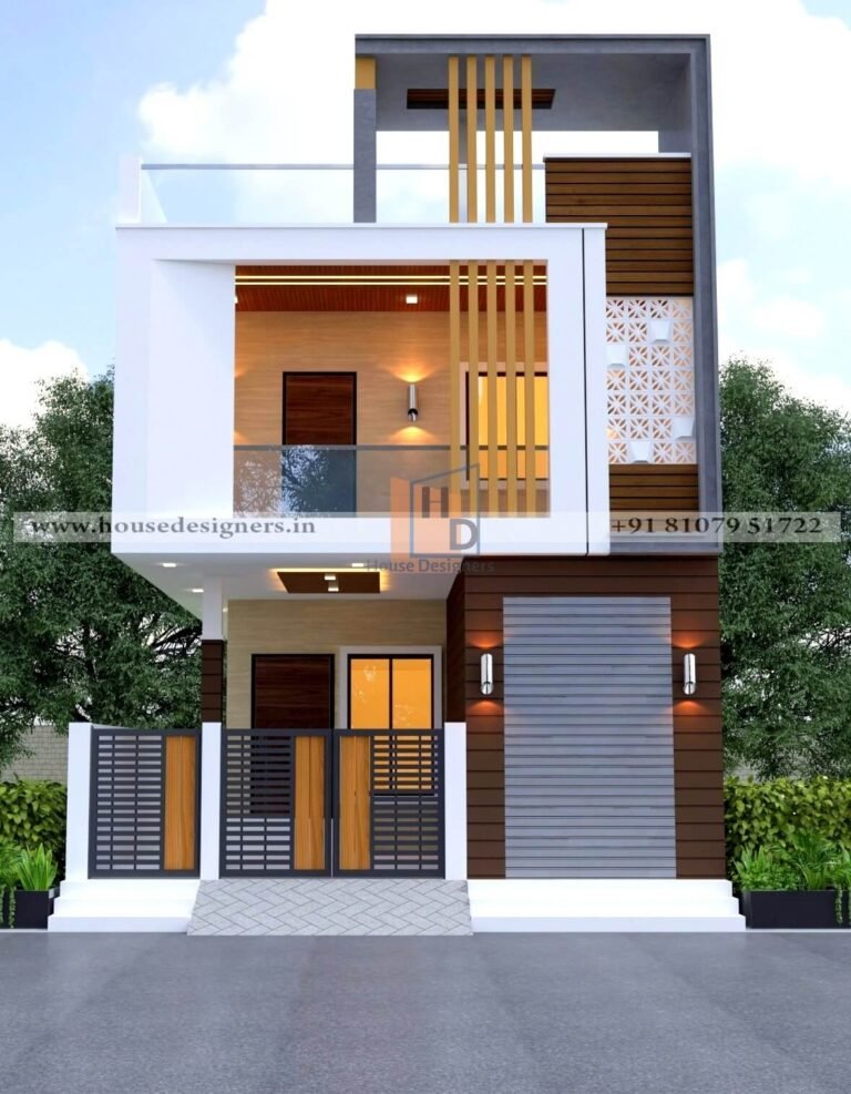 image of custom front elevation design for small house