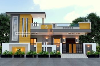 Modern 3D Elevation Design for a Stylish Ground Floor Home